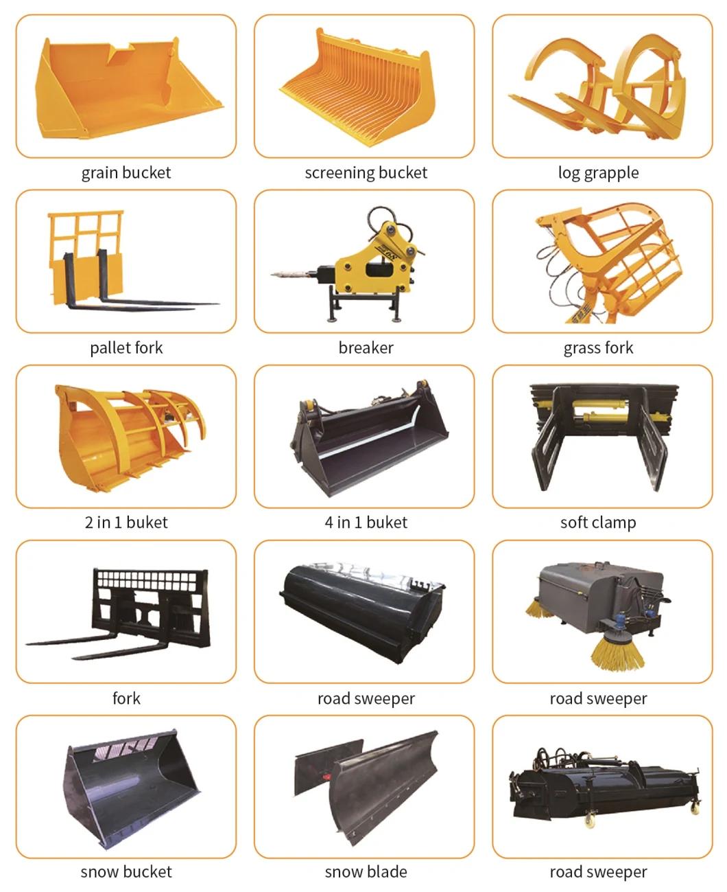 Mechanical Zl25 Hydraulic System Loaders with Attachements for Construction