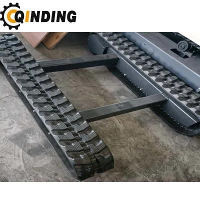 Qdrt-06t 6 Ton Crawler Excavator Rubber Undercarriage Chassis 2388mm X 478.5mm X 300mm