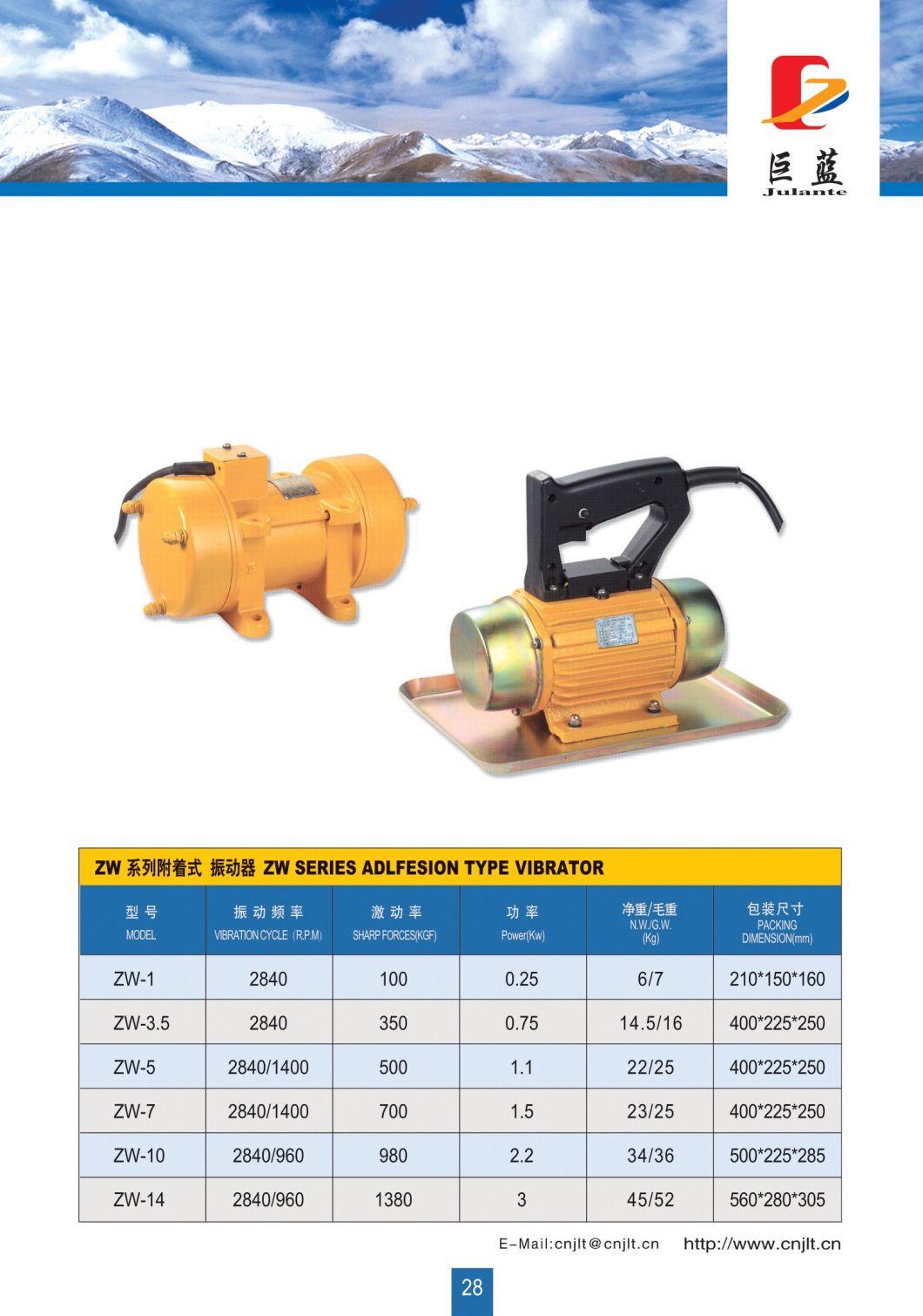 220V 2HP House Floor Avenue Construction Sites Application Electric Plate External Concrete Vibrator Motor with Plate