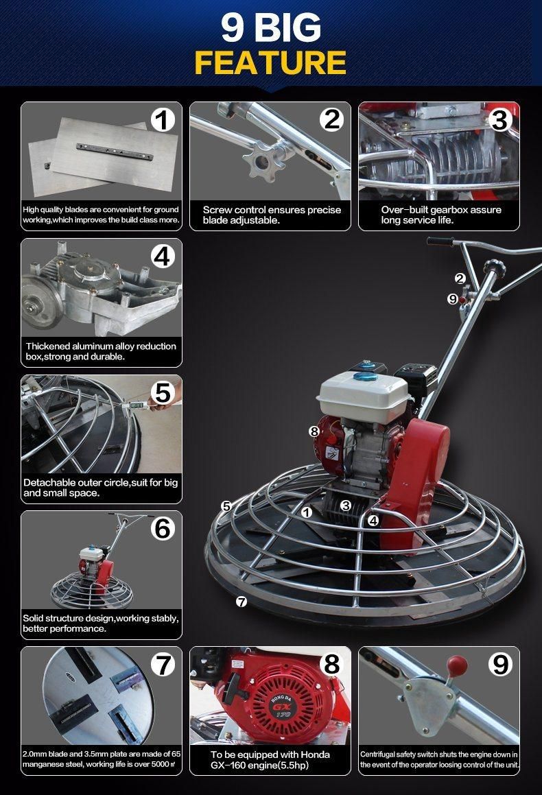 Factory Direct Sale Dmr1000c Power Trowel 1000mm