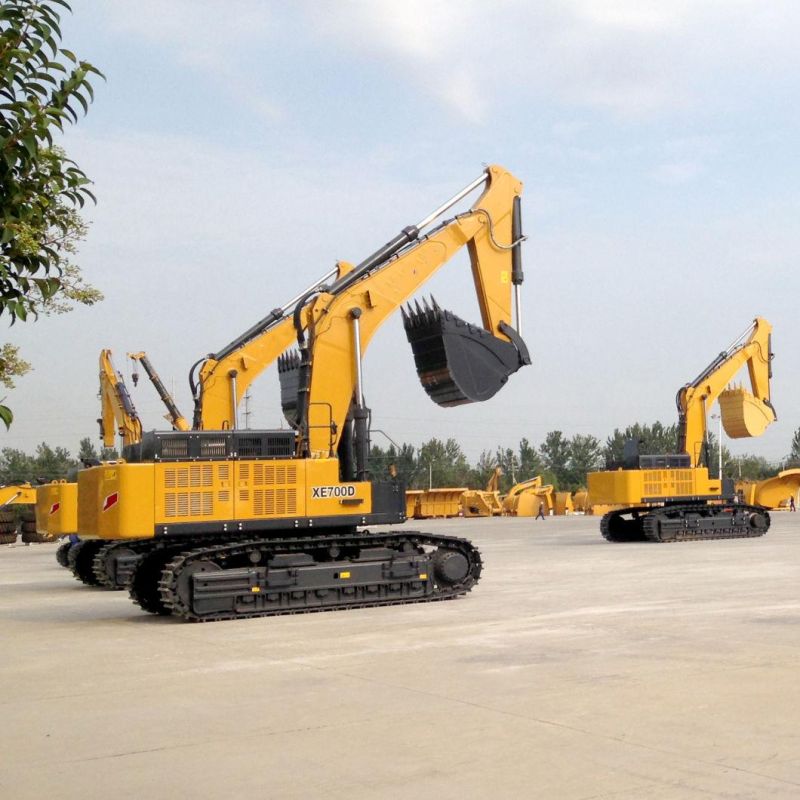 Sinomada Official Manufacturer Xe700d 69tons Cummins Engine Hydraulic Crawler Excavator for Earthwork Construction