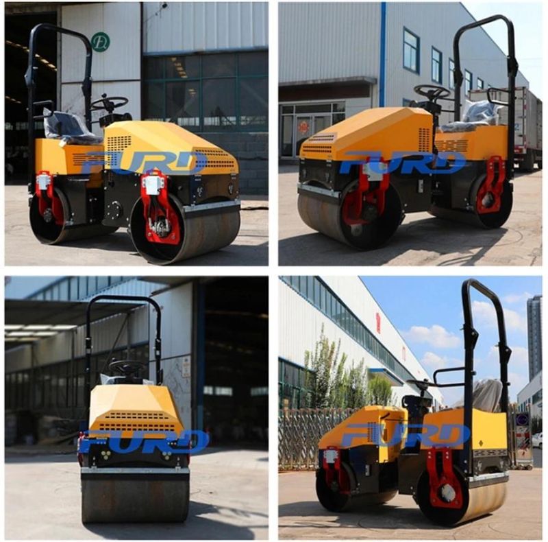 Hydraulic Double Drum Vbratory Road Roller Tandem Road Compactor Roller Fyl-890