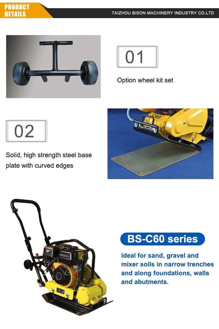 Bison Mini Hand Soil Jack Compactor with Gx100 Petrol Engine