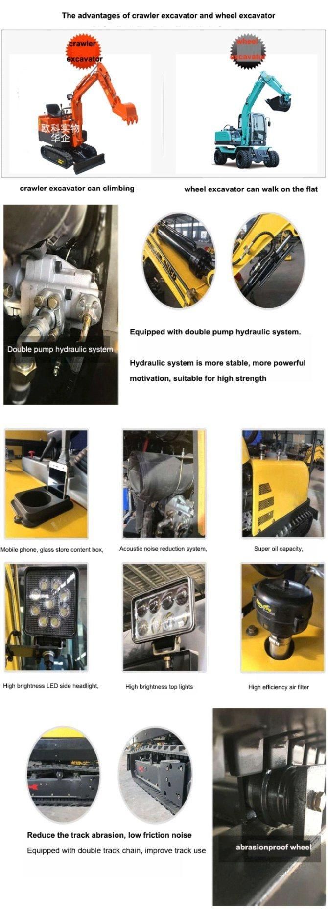 Factory Direct Supply Hydraulic Mini Crawler Excavators Beat Quality Excavator Parts