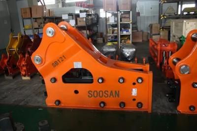 Hot Selling Side Silence Top Type Soosan Hydraulic Hammer Sb121 Breaker for Excavator