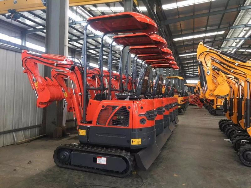CE EPA China Hydraulic Mini Excavator 1.2ton with Closed Cabin for Sale