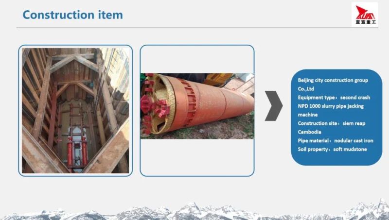 City Planning ID 1200mm Mixed Pipe Jacking Tbm Machine for Sewage Pipe