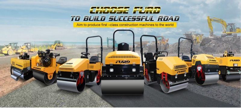 Mini Asphalt Roller Soil Compactor Vibratory Roller Smooth Drum Roller for Sale Fyl-860