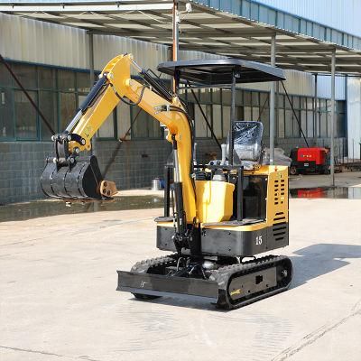 Made in China Yellow Color Crawler Excavator with Roof for Sale