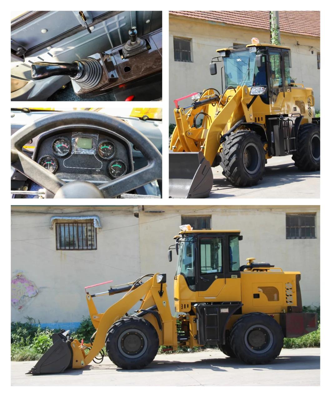 China Good Quality Wolf 2.5t Wl926 Wheel Loader with Bucket/Auger/Fork/Hammer