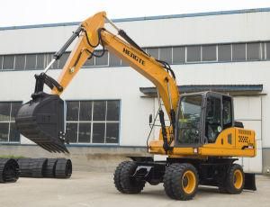 Hengte Hydraulic Wheel Excavator Ht75W