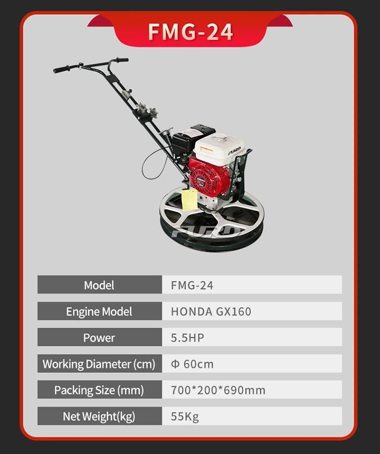 60cm Gasoline Small Walk Behind Power Trowel