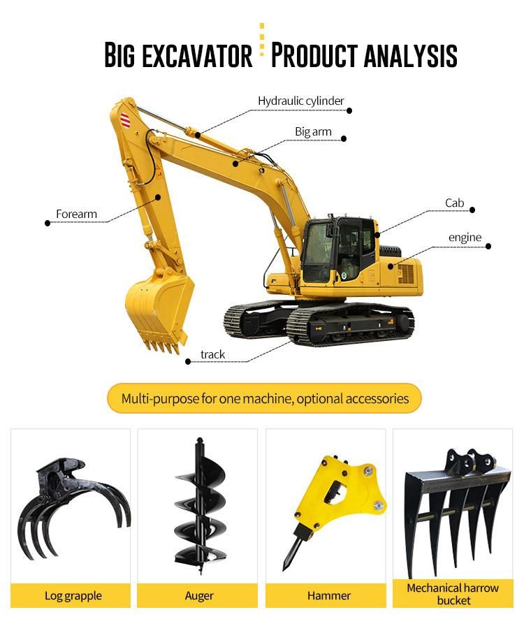 21ton Building Construction Work China Crawler Excavators