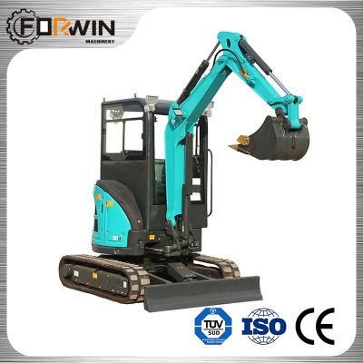 EPA 2870kg/Yanmar Cabin Micro Small Hydraulic Crawler CE Forwin Mini Excavator with Rubber Track