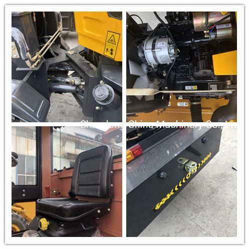 2 Ton Loaders Front Mini Wheel Loader with 1000 Kg Load Capacity