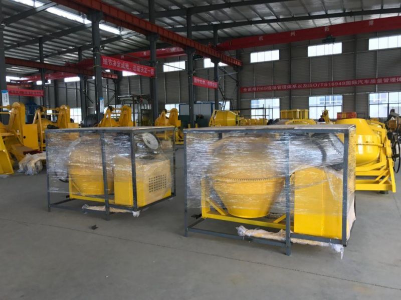 Two-Wheels 260L/350L Diesel Engine Concrete Mixer Factory
