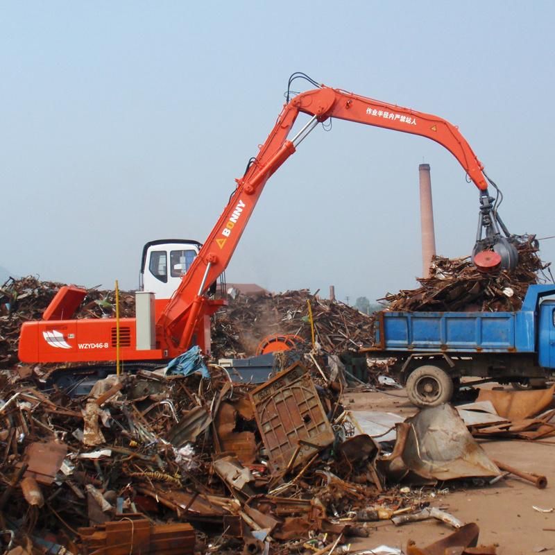 Bonny Wzyd46-8c electric Crawler Material Handling Material Handler for Scrap Metal Recycling