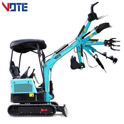 CE Approved 0.8ton Diesel Engine Chinese Excavator Mini Digger Excavator 1.7 Ton 1.5 Ton Excavator