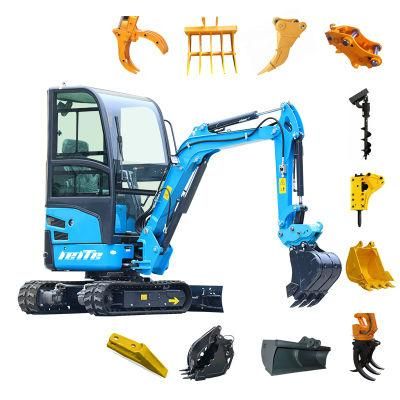 CE 0.8t 1.0t 1.6t 1.8t 2t Excavator 3t Cheap Price Best Rubber Tire Mini Hydraulic Excavator