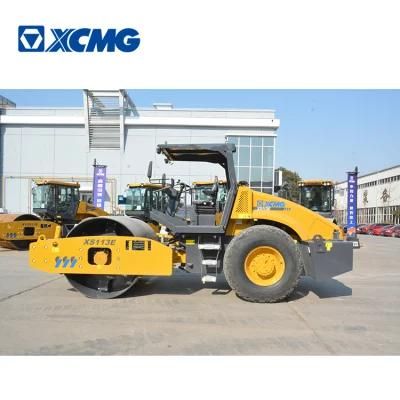 XCMG Official Cheap 10 Ton Road Roller Xs113e China Full Hydraulic Dual-Drive Single Drum Vibratory Rollers Machine with Cummins Engine Price
