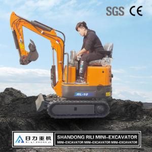 Mini Crawler 0.8 Ton 2.2 Ton Excavator Bagger Chinese Excavator