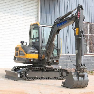 CE ISO Approved Mini Micro Small Crawler Hydraulic Campact Excavator with Multifunctional Attachments for Engineering Construction