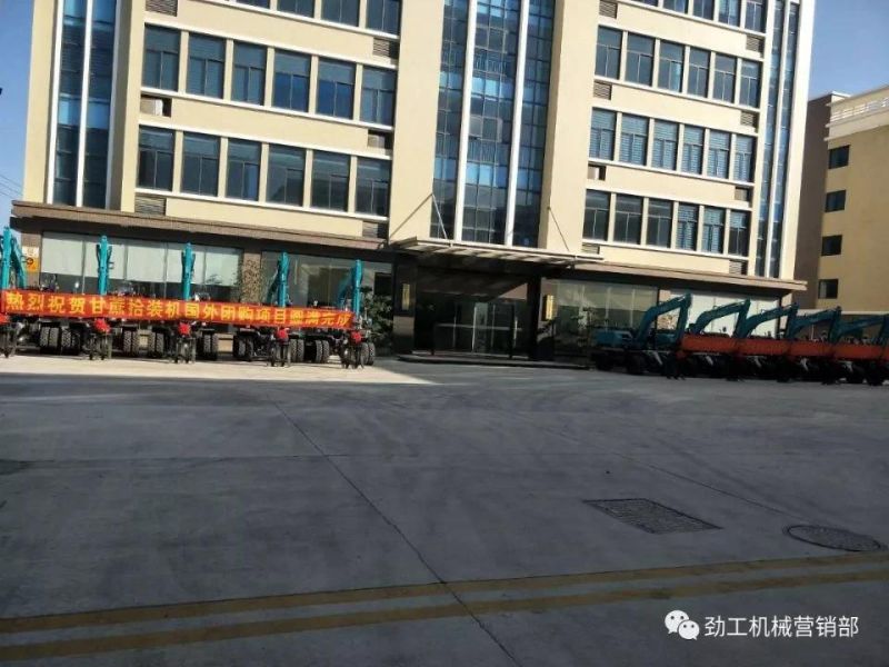 Construction Machinery 8ton Mini Digger Full Hydraulic Transmission Drive Wheel Excavator