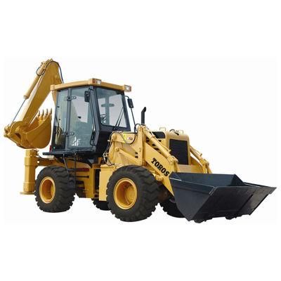 7 Ton Mini Loaders Dimension Backhoe Compact Loader with Hay Fork