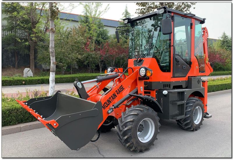 Chinese CE Mountain Raise New 1ton Mini Farm Backhoe Loader