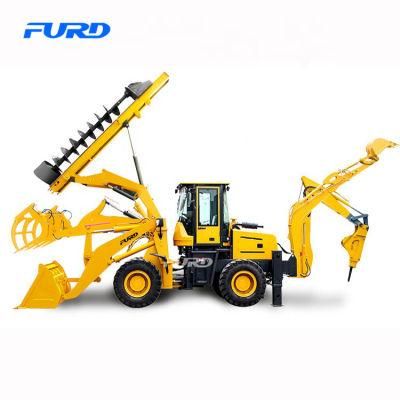 Construction Machinery Wheel Loader with Backhoe Digging Backhoe Loader