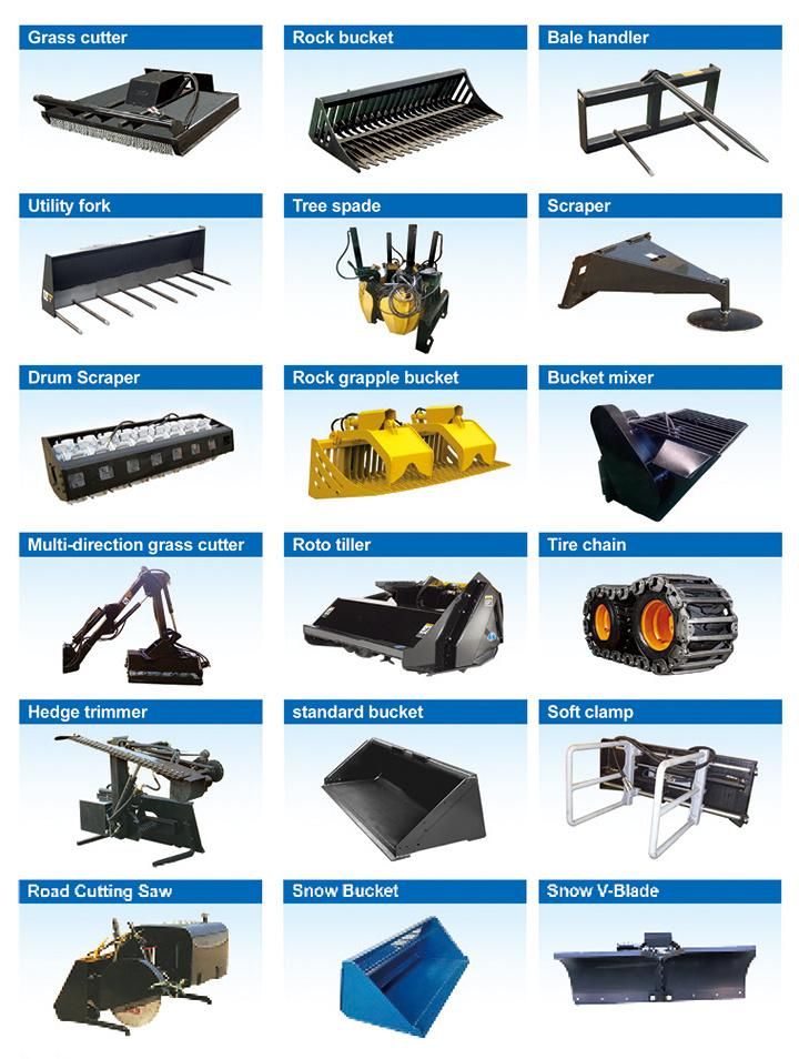 JC40/JC45/JC60/JC75/JC95/JC120/TS50/TS65/TS100/TS125 Skid Steer Loader for Sale