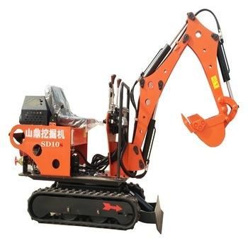 Shanding SD10 1 Ton Mini Excavator for Sale Total Length 2480mm