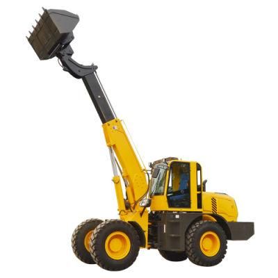 Large Telescopic Loader Tl3500 with Big Shovel for Loading Feed