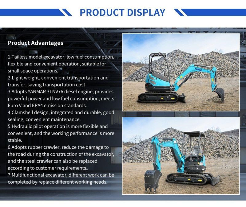 2021 Multi-Function Mini Excavator a Ton of Excavator Factory Price Sell Like Hot Cakes Multifunctional Excavator