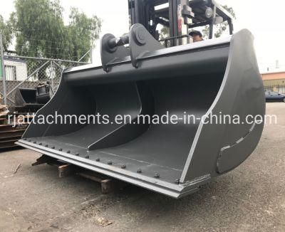 22t Excavator Cleaning Mud Sand Clean-up Bucket