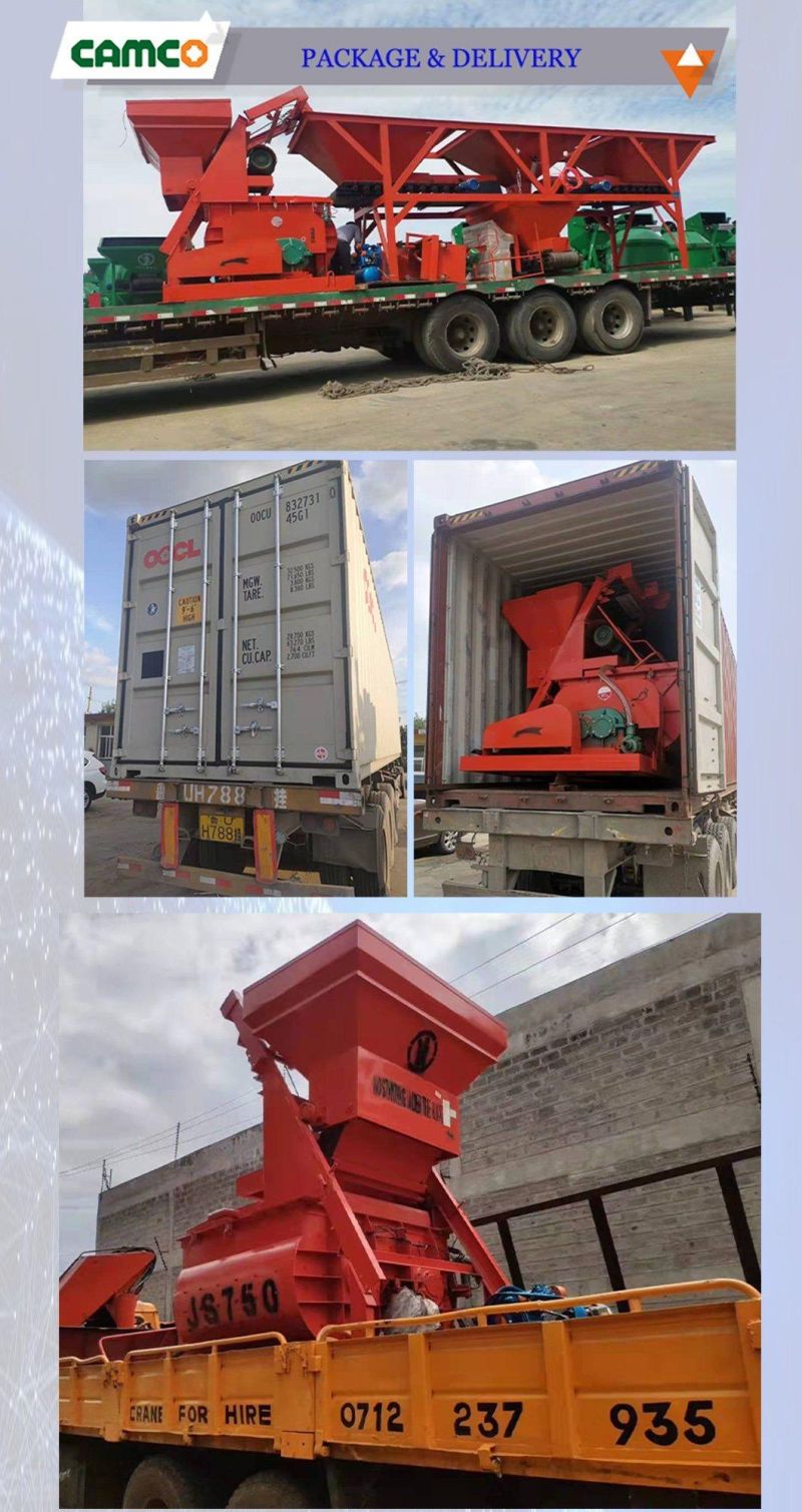 Chinese Manufacturer Js500 Self Loading Concrete Mixer