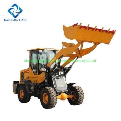 2.0t Mini Loader CE Small Articulated Front End Wheel Loader Construction Machinery for Railways, Highways, Mines, Hydropower Ect