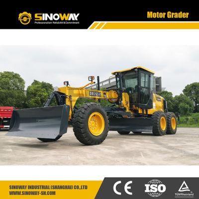 Small Road Grader 170HP Mini Motor Grader with Front Dozer and Moldboard