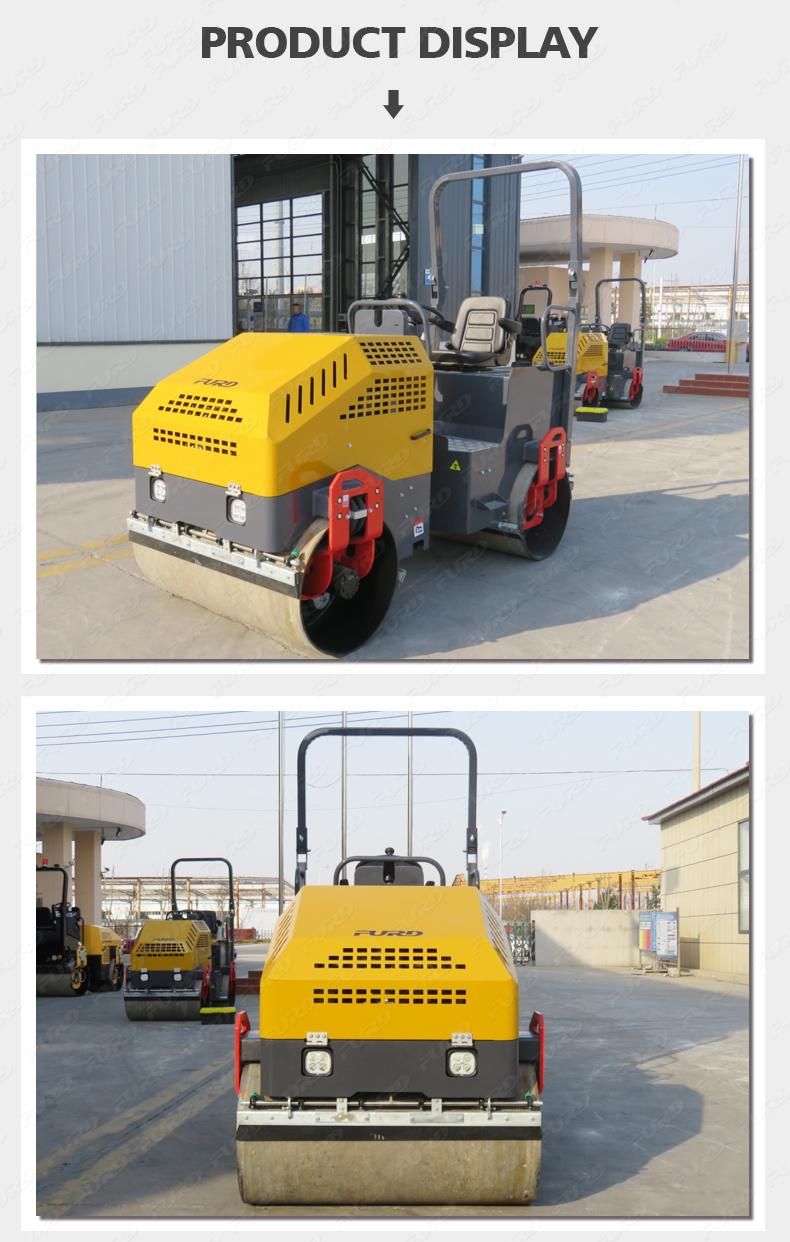 Full Hydraulic System Double Drums Road Roller