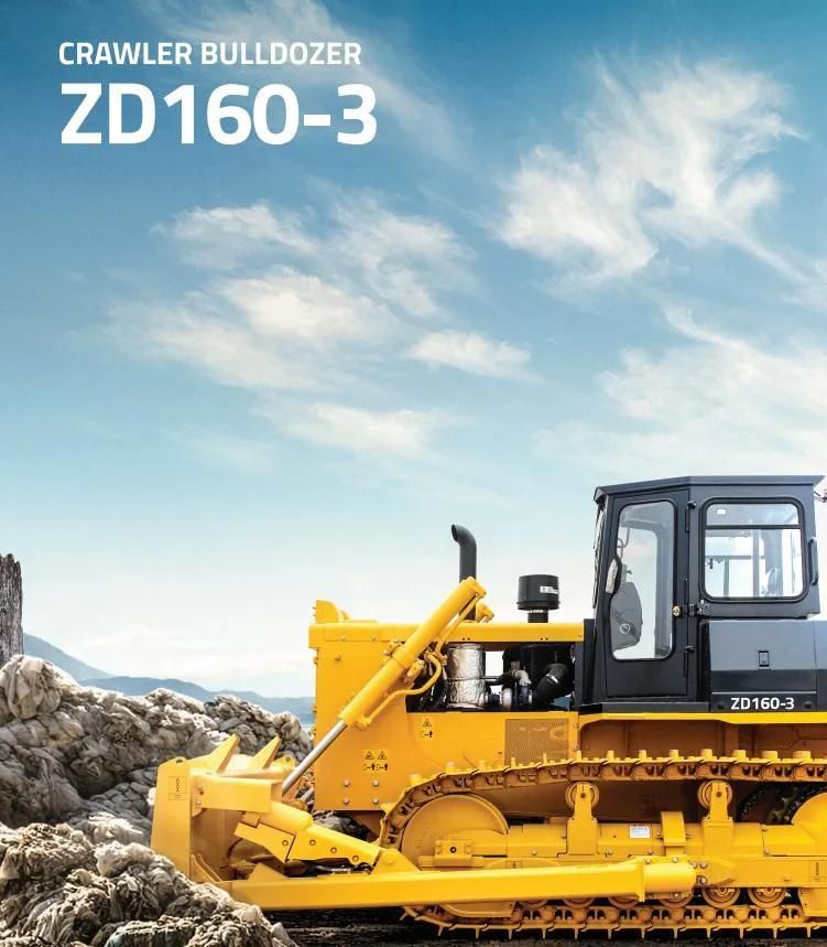 Zoomlion Bulldozer Zd160-3 160HP Cralwer Dozer with Single Ripper