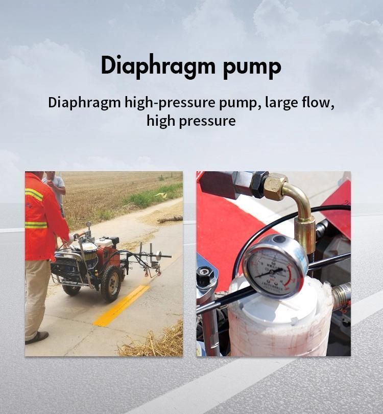 Hand Push Cold Spraying Road Paint Machine