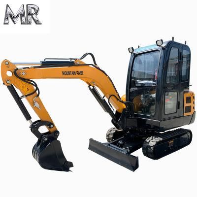 Chinese Popular 22 2.2t Construction Small Minibagger Mini Crawler Excavator