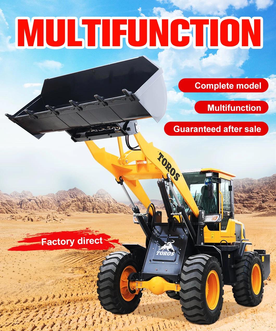 Multifunctional Wheel Hydraulic Mini Loader 1 Ton 2 Ton 3 Ton 5 Ton Factory Loader Small Front Wheel Loader