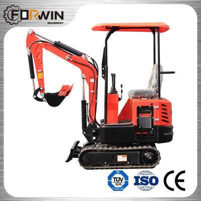 CE EPA Yanmar China Small Micro Digger Machinery Hydraulic Excavators Crawler Mini Excavator 1t Fw10A Factory Cheaper Price for Sale