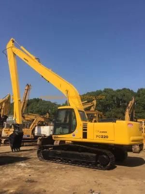 Used Komatsu PC220-6 Used Excavator with 18m Long Boom