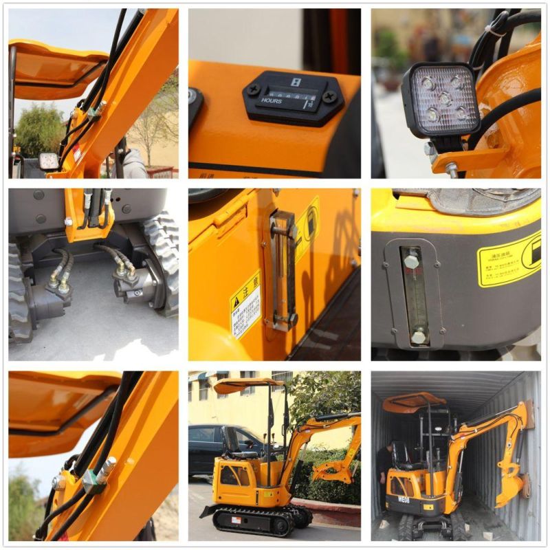 0.8 Ton Micro Digger Machine Mini Crawler Excavator with E5 Motor