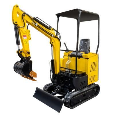 2021 New Product 1.5ton Mini Excavator with Boom Swing Euro 5 Engine Mini Digger for Sale