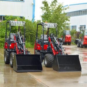 Multifunctional Mini Articulated Loaders 4WD Hydrostatic Front End Shovel Loader Dy25