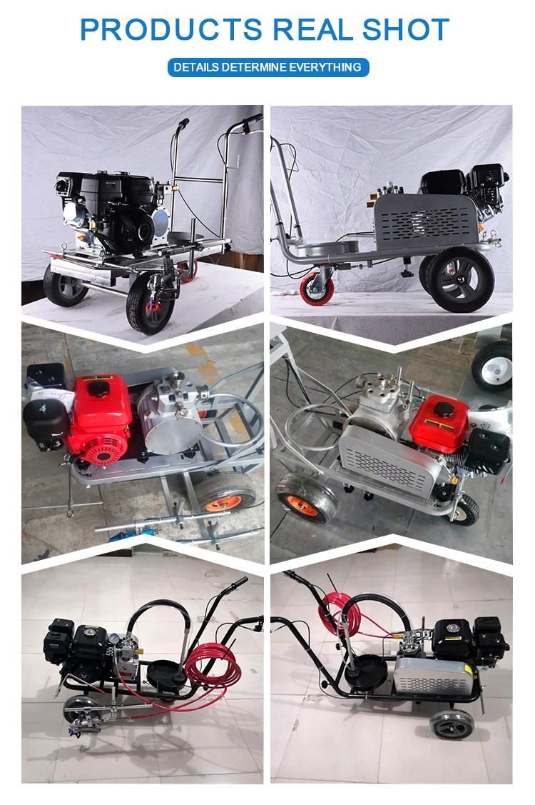 Running Track Cold Paint Plastic Line Marking Machine Road Sign Marking Line Equipment