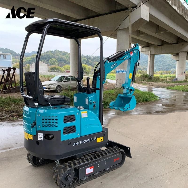 Chinese Manufacture 1.2 Ton Crawler Small Digger Mini Excavator for Sale